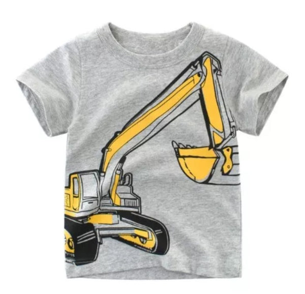 Yellow Excavator Graphic Tee