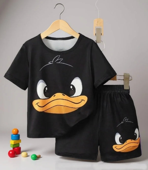 Cute Duck Graphic Set BLK