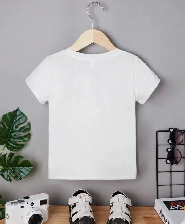 Cute Jungle Animals Graphic Tee Inf (White)