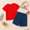 NB Plane Graphic Jeans Set