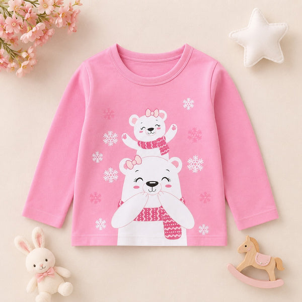 Cute Bears Graphic Tee (Pink) FS