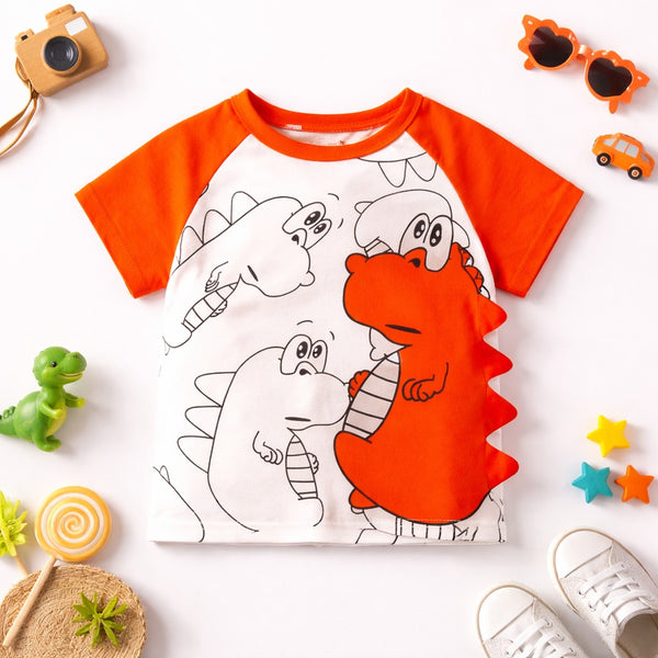 Cute Dino Raglan Tee