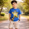 T Blue Giraffe Graphic Tee