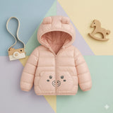Panda Puffer Jacket (Pink)