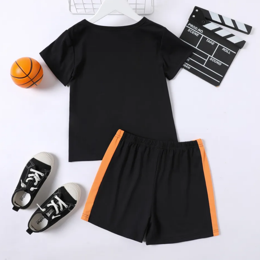 Basket Ball Graphic Set Black