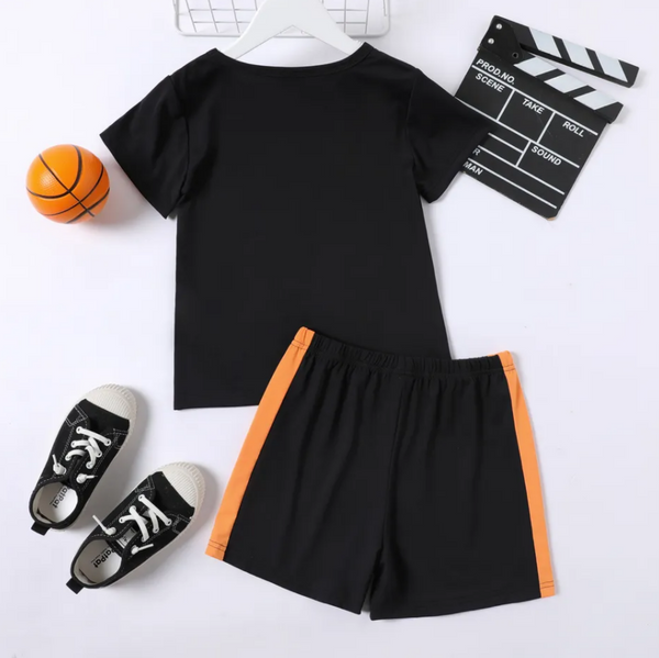 Basket Ball Graphic Set Black