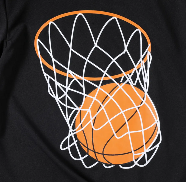 Basket Ball Graphic Set Black