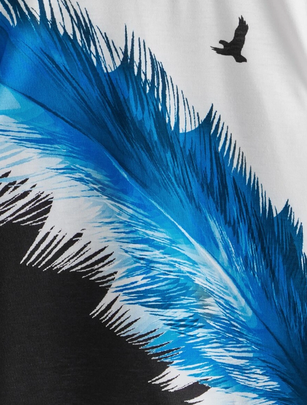 Blue Feather Graphic Tee