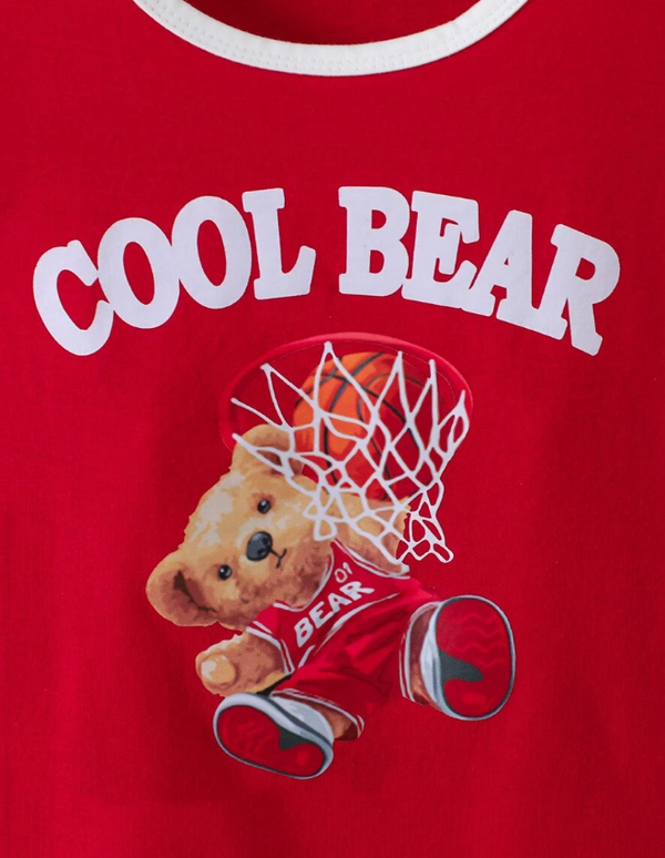 Cool Bear Raglan Graphic Tee