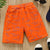 Dinosaurs Printed Shorts Orange