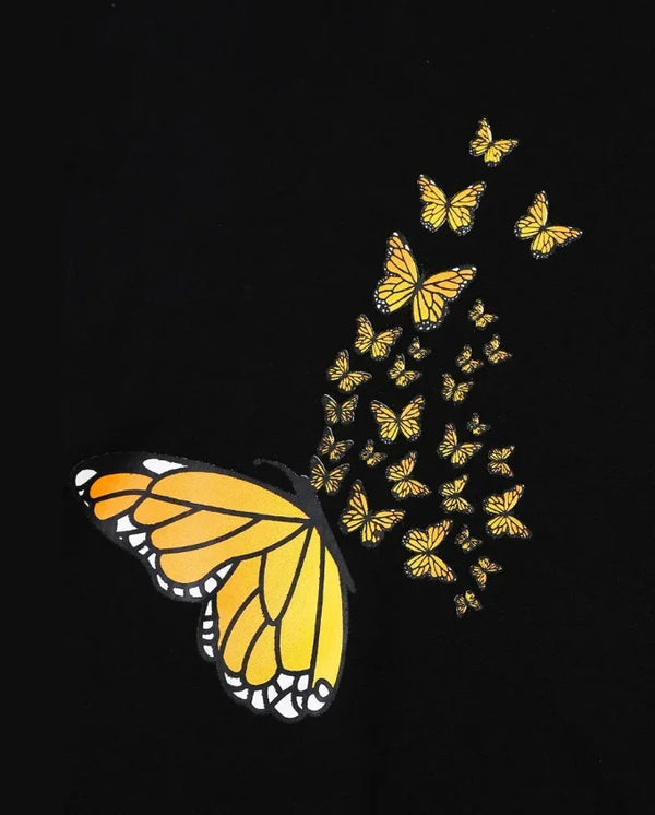 Golden Butterflies Hood