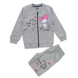 Meow Meow Cat Tracksuit - Grey
