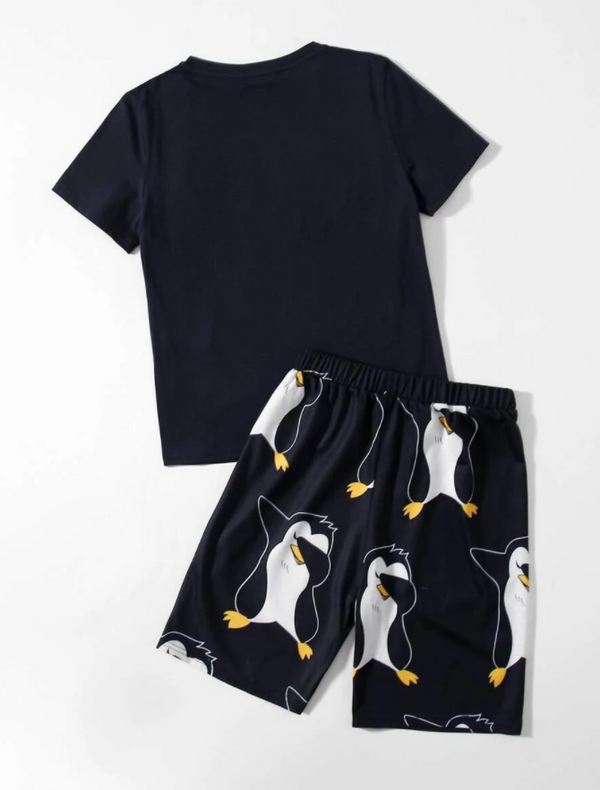 Black Penguin Graphic Set