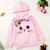 Pink Flower Cat Hood