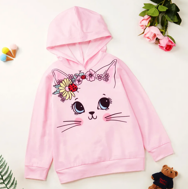 Pink Flower Cat Hood
