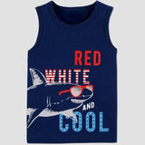 Red White And Cool Shark Tank Top