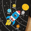 Rocket In Galaxy Graphic Set