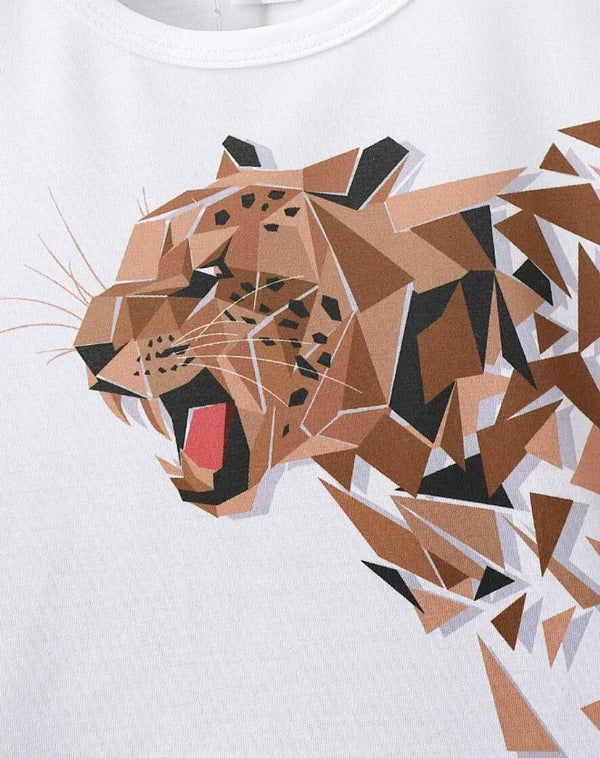 Running Leopard Graphic Set