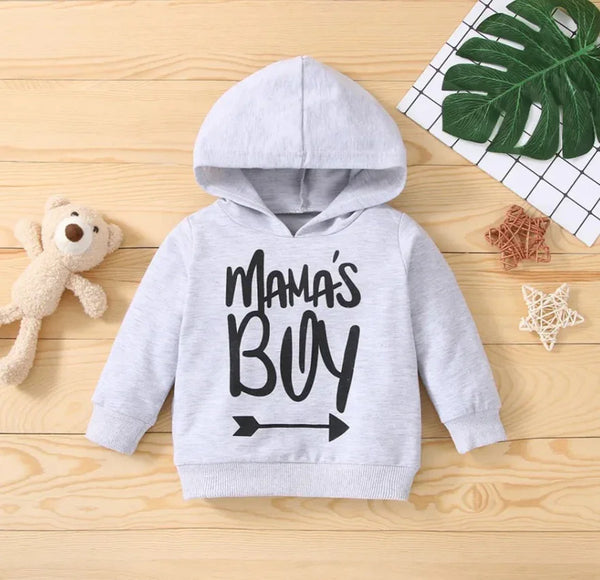 Mamas Boy Hood Grey