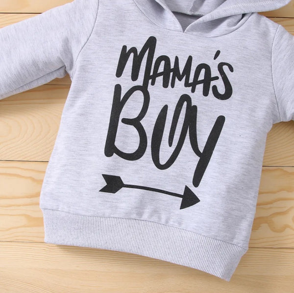 Mamas Boy Hood Grey