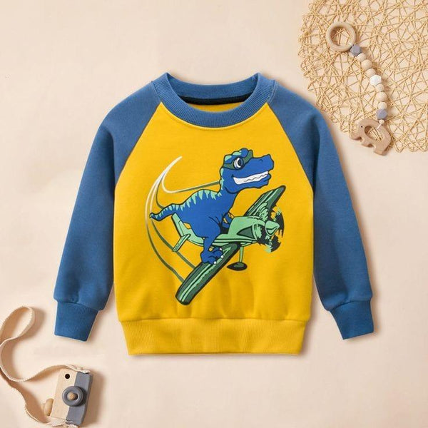 Dino On Plane Sweatshirt
