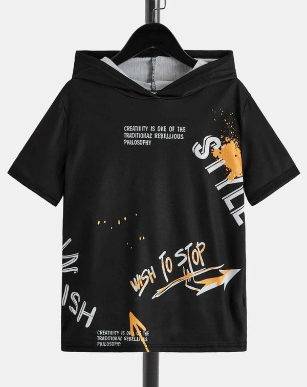 Wish To Stop Printed Hood