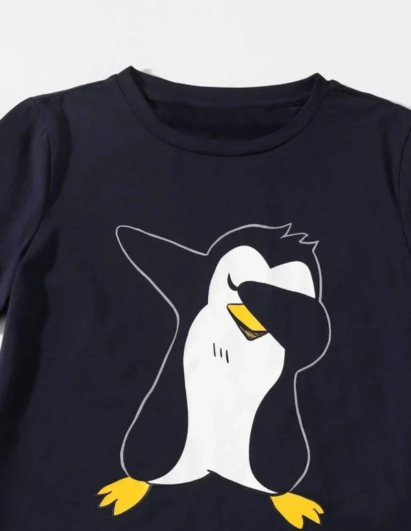 Black Penguin Graphic Set