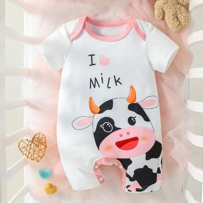 I Love Milk - Cow Romper
