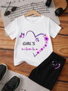 Girls Heartbeat Letter Set