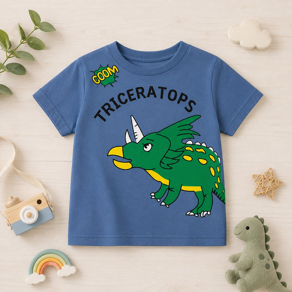 Green Triceratops Graphic Tee