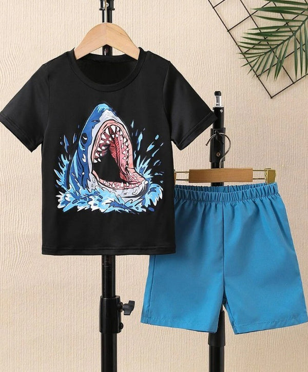 Great Blue Shark Graphic Set