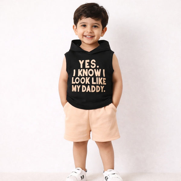 Look Like My Daddy Hood Set BB