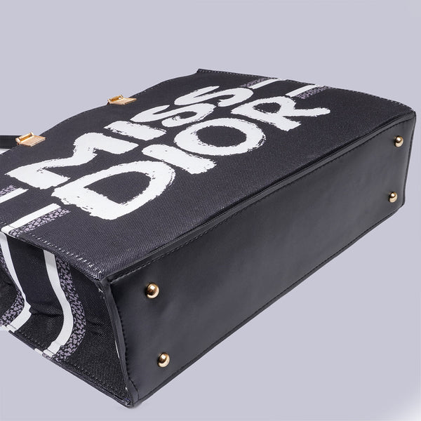 Whinsical Wave | Tote | Black