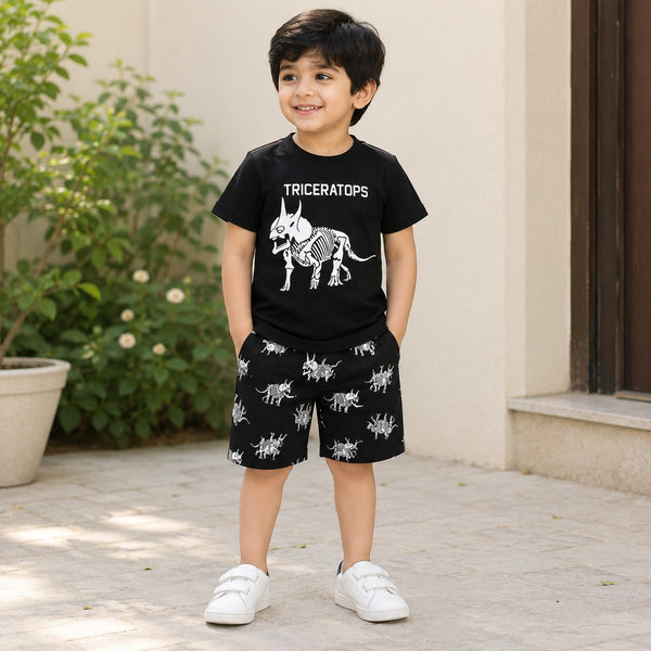 Triceraratops Graphic Set Black