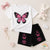 Striped Butterfly Graphic Set