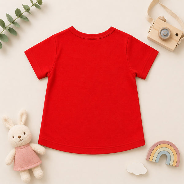 Meow Cat Graphic Tee (Red)