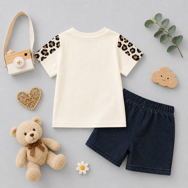 BM Embroidered Jeans Set