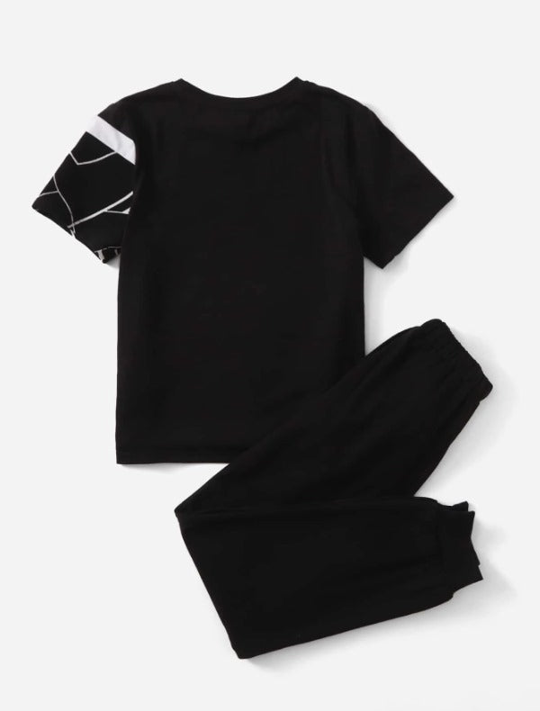 BW Geometric Pattern Tracksuit