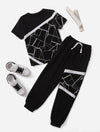 BW Geometric Pattern Tracksuit