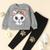 Bandana Cat Tracksuit Light Grey