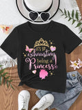 Being A Princess Letter Graphic Tee