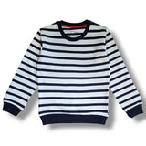 N Blue Striped Sweatshirt
