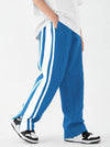 Blue Three Stripes Trouser With Ankle Zips - S