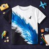 Blue Feather Graphic Tee