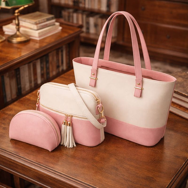 Blush Haven | Tote | Pink & White