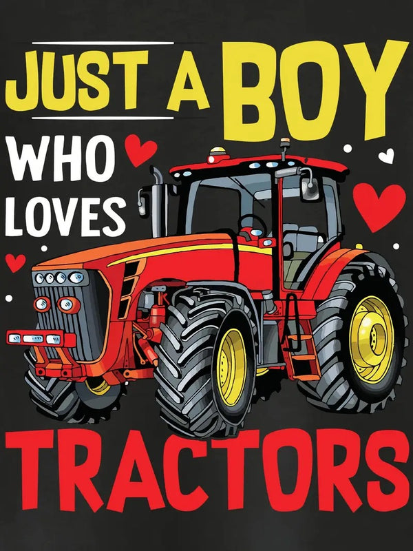 Boy Loves Tractors Graphic Tee