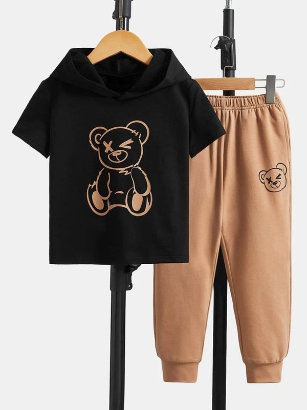 Brown Bear Hoodie Tracksuit