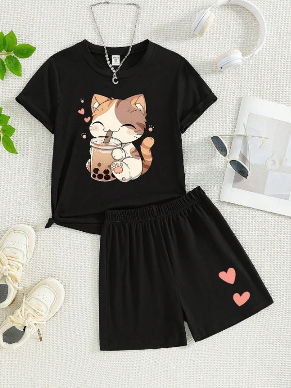 Chocolate Cat Graphic Set
