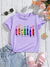Colorful Crayons Graphic Tee