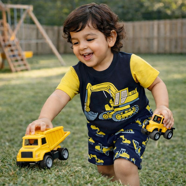 Construction Machines Raglan Graphic Set